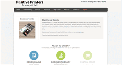 Desktop Screenshot of businesscards.positiveprinters.com